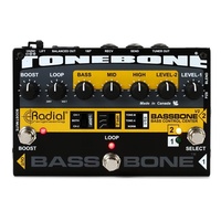 Radial Bassbone V2 2-ch Bass Preamp and DI with FX Loop EQ, Boost/Mute