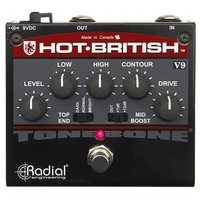Radial HOT-BRITISH V9 - Distortion  Effects Pedal Demo model with full warranty