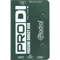 Radial ProDI 1-channel Passive Instrument Direct Box with Custom Transformer
