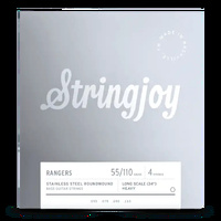 Stringjoy Rangers | Heavy  (55-110) 4 String Long Scale Stainless Steel Bass Guitar Strings