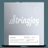 Stringjoy Rangers | Heavy  (55-110) 4 String Long Scale Stainless Steel Bass Guitar Strings