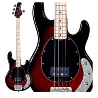 Sterling by Music Man Ray34 Active Electric Bass Ruby Red Burst Finish  On Sale