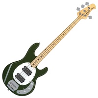 Sterling by Music Man SUB Ray 4 Bass Guitar HH Maple Neck Olive