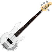 Sterling by Musicman RAY Short Scale StingRay 4 – Olympic White  Bass Guitar