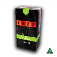 RAZZ CO Bb Clarinet Reeds Strength 2.0  , 10-Reeds Made in Australia 