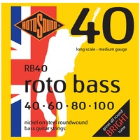 Rotosound RB40 Medium Rotobass Nickel Roundwound Bass Guitar Strings 40 - 100