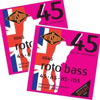 2 sets Rotosound RB45 Rotobass Nickel Roundwound Bass Guitar Strings 45- 105