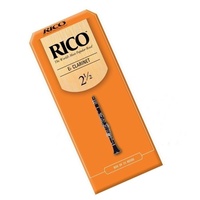 Rico Eb Clarinet Strength 2.5 - 2 1/2 x 25 Reeds RBA2525 25-pack 