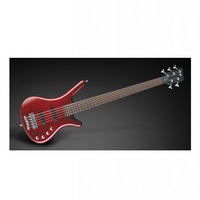 Warwick RockBass Corvette Basic, 5-String Bass - Burgundy Red Transparent Satin