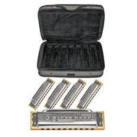 Hohner Case of Blues - 5-pk (G, A, C, D, E) Made in Germany with Case Blues Harp