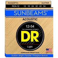 DR Sunbeam Phosphor Bronze Acoustic Guitar Strings RCA-12 Gauges  12 - 54