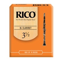 Rico Bb Clarinet reeds 10 Reeds strength 3.5 - 10-Pack RCA1035