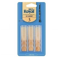 Rico Royal Bb Clarinet 3 x Reeds, Strength 3,   3-pack RCB0330