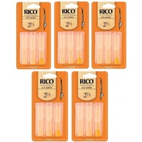 15 x Reeds Rico Alto Clarinet Reeds Strength 2.5 * Cheap * 5-Packs