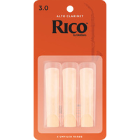 Rico by D'Addario Alto Clarinet Reeds, Strength 3, 3 Pack