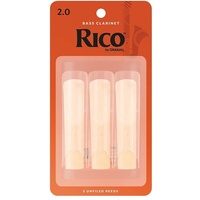 Rico Bass Clarinet Strength 2 , REA0320 , 3 Reeds 
