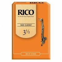 Rico Bass Clarinet Reeds Strength 3.5 10-Pack Strength 3 1/2  REA1035