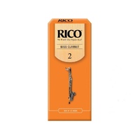 Rico Bass Clarinet Reeds , Strength 2 ,  25 Reeds 