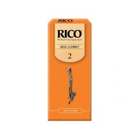 Rico Bass Clarinet 25 x Reeds, Strength 2   25-pack  