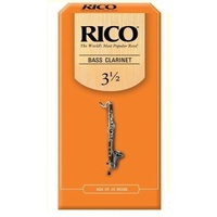 Rico Bass Clarinet 25 x Reeds, Strength 3.5 ( 3 1/2 ) 25-pack  REA2535 