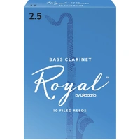 Royal by D'Addario Bass Clarinet Reeds, Strength 2.5, 10 Pack