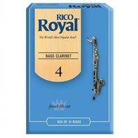 Rico Royal Bass Clarinet Reeds Strength 4 , 10-pack , REB1040 ( Bass Clarinet )