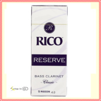 Rico Reserve Classic Bass Clarinet Reeds, Strength 4, 5-Reed pack RER0540