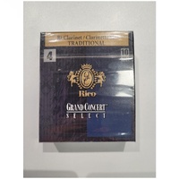 Rico Grand Concert Select Traditional Bb Clarinet Reeds, Strength 4.0, 10 Pack