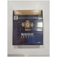 Rico Grand Concert Select Traditional Bb Clarinet Reeds, Strength 4.0, 10 Pack