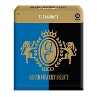 Rico Grand Concert Select Eb Clarinet Reeds, Strength 4.0, 10-pack