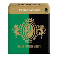 Rico Grand Concert Select Soprano Sax Reeds, Strength 2.5, 10-pack