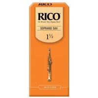 Rico Soprano Saxophone Reeds, 25 Pack Strength 1.5