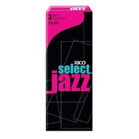 Rico / D'addario Select Jazz Tenor Sax Reeds Strength 2 Soft 5 Pack Filed