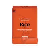 Rico by D'Addario Alto Saxophone Reeds, Strength 3.0, 50-pack