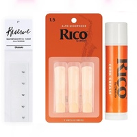 D'Addario Rico Alto Saxophone Reeds Accessories Bundle - 1.5