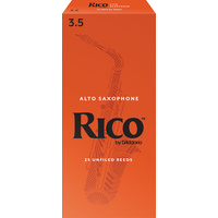 Rico by D'Addario Alto Sax Reeds, Strength 3.5, 25-pack