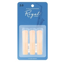 Rico Royal Alto Sax Reeds, Strength 2, 3-pack  RJB0320 - 3 Reed Pack
