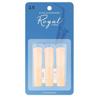 Rico Royal Alto Sax Reeds, Strength 2.5  , 3-pack  RJB0325 - 3 Reed Pack