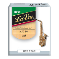 La Voz Alto Saxophone Reeds, Soft, 10 Pack