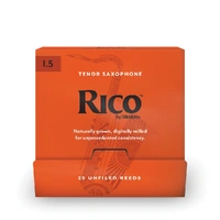 Rico by D'Addario Tenor Saxophone Reeds, #1.5, 25-Count Single Reeds
