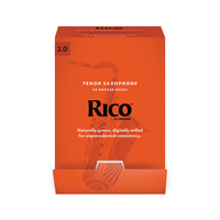 Rico by D'Addario Tenor Saxophone Reeds, Strength 2.0, 50-pack