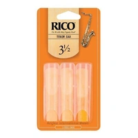 3 Reeds Rico Tenor Saxophone Reeds Strength 3.5 , Made in USA