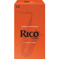 Rico by D'Addario Tenor Sax Reeds, Strength 1.5, 25-pack