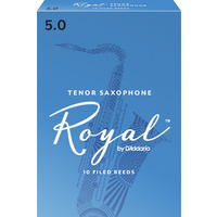 Royal by D'Addario Tenor Sax Reeds, Strength 5, 10-pack