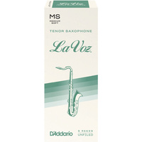 La Voz Tenor Saxophone Reeds, Medium Soft, 5 Pack
