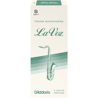 La Voz Tenor Saxophone Reeds, Soft, 5 Pack