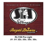 SIT Strings RL1150 Phosphor Bronze Acoustic Guitar Strings, Custom Gauge 11 - 50