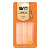 Rico by D'Addario Baritone Sax Reeds, Strength 1.5, 3-pack