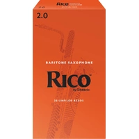 Rico by D'Addario Baritone Sax Reeds, Strength 2, 25-pack