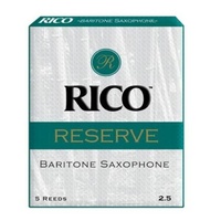 D'addario Woodwinds Rico Reserve Baritone Saxophone Reeds 5 reeds strength 2 1/2